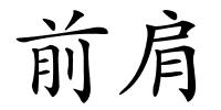 前肩的解释