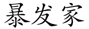 暴发家的解释