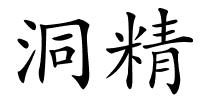 洞精的解释