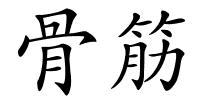 骨筋的解释
