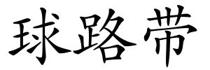 球路带的解释