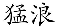猛浪的解释