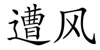 遭风的解释