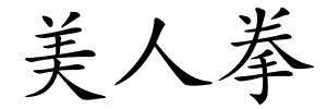 美人拳的解释
