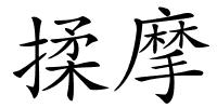 揉摩的解释