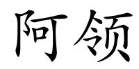 阿领的解释