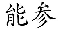 能参的解释