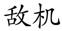 敌机的解释