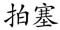 拍塞的解释