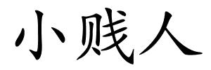 小贱人的解释