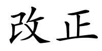 改正的解释