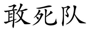 敢死队的解释