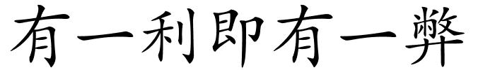 有一利即有一弊的解释