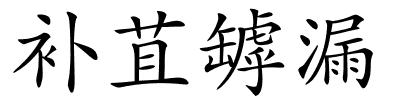 补苴罅漏的解释
