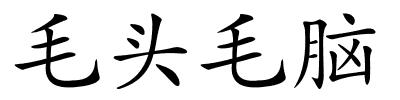 毛头毛脑的解释