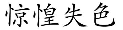 惊惶失色的解释