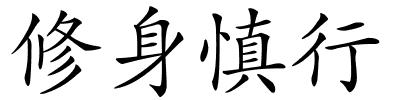 修身慎行的解释