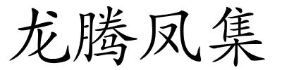 龙腾凤集的解释
