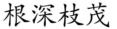 根深枝茂的解释