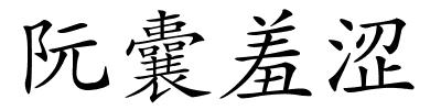 阮囊羞涩的解释
