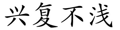 兴复不浅的解释
