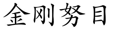 金刚努目的解释