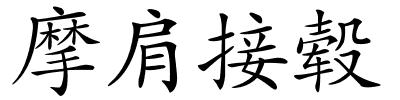 摩肩接毂的解释