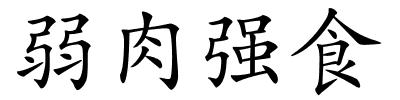 弱肉强食的解释