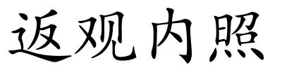 返观内照的解释