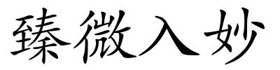 臻微入妙的解释