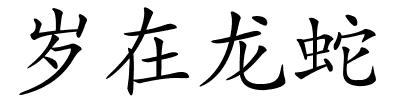 岁在龙蛇的解释