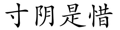 寸阴是惜的解释