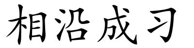 相沿成习的解释