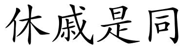 休戚是同的解释