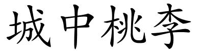 城中桃李的解释