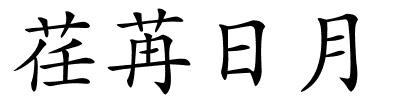 荏苒日月的解释