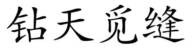 钻天觅缝的解释