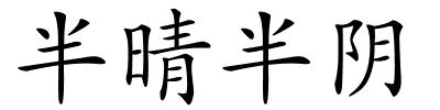 半晴半阴的解释